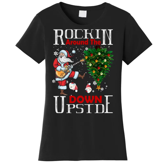 Rockin Around The Christmas Upside Down Women's T-Shirt