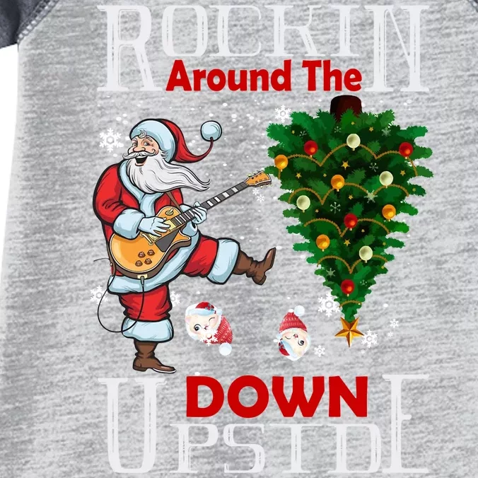 Rockin Around The Christmas Upside Down Infant Baby Jersey Bodysuit