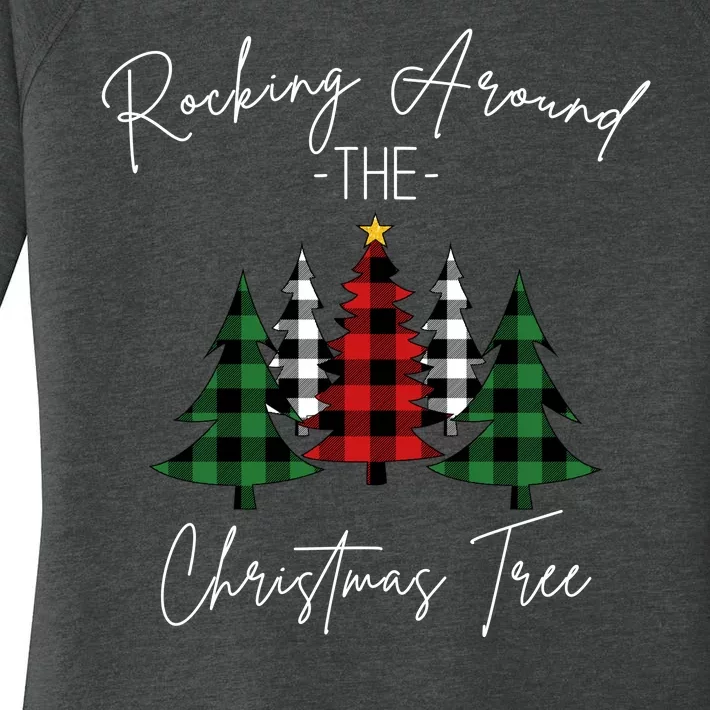 Rocking Around The Christmas Tree Women's Perfect Tri Tunic Long Sleeve Shirt