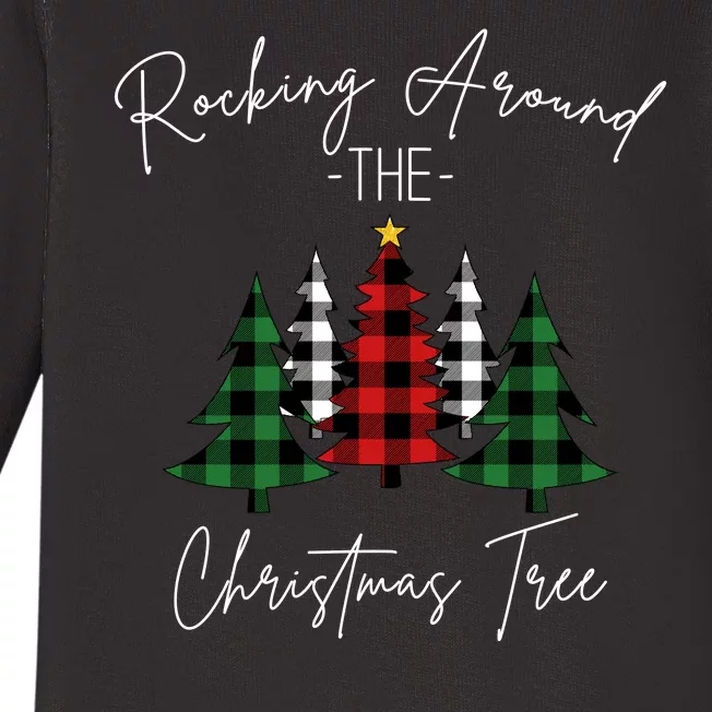 Rocking Around The Christmas Tree Baby Long Sleeve Bodysuit