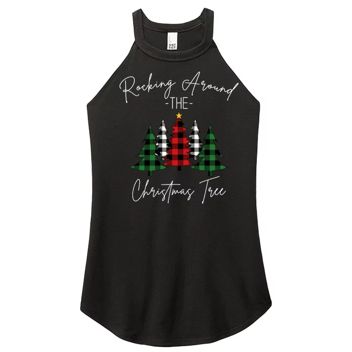 Rocking Around The Christmas Tree Women’s Perfect Tri Rocker Tank