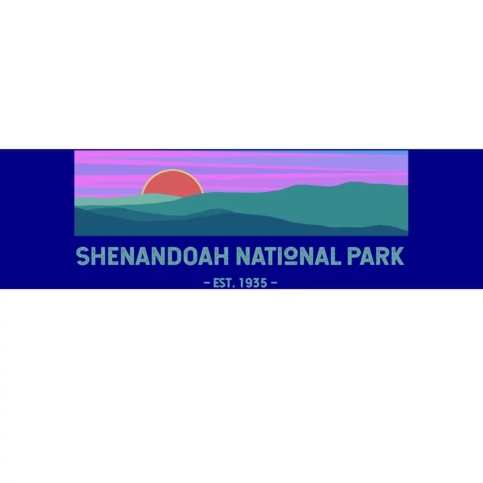 Retro Appalachian Trail Blue Ridge Shenandoah National Park Gift Bumper Sticker