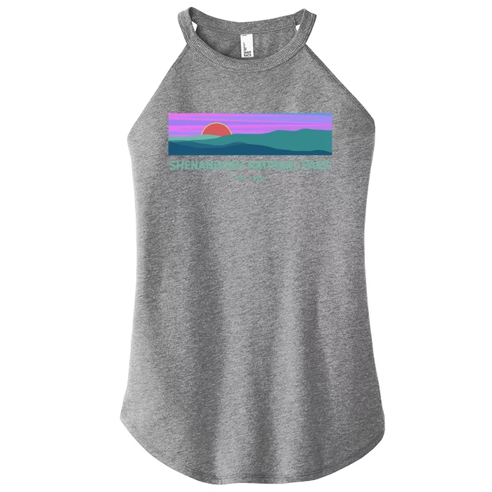 Retro Appalachian Trail Blue Ridge Shenandoah National Park Gift Women’s Perfect Tri Rocker Tank