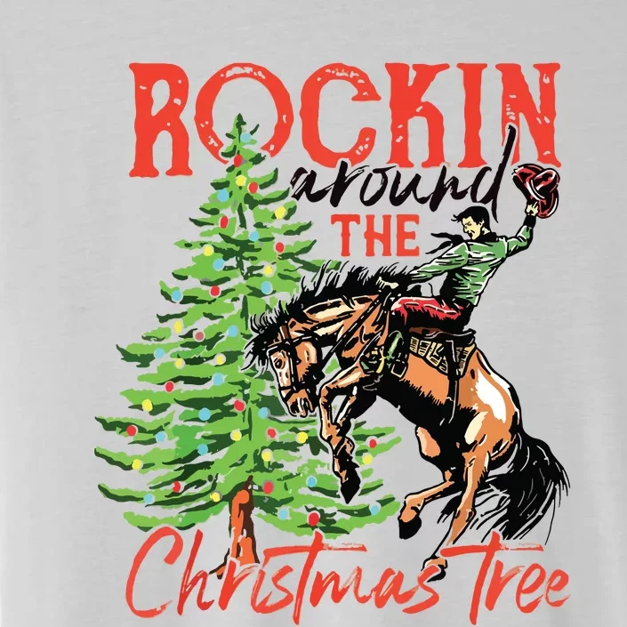 Rocking Around The Christmas Tree Christmas Cowboy Horse ChromaSoft Performance T-Shirt