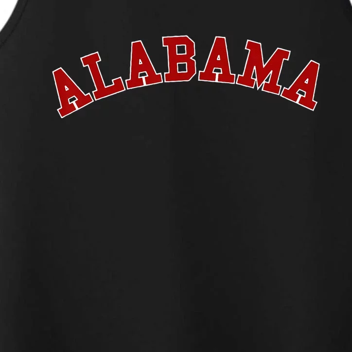 Retro Alabama Throwback Design Classic Performance Tank