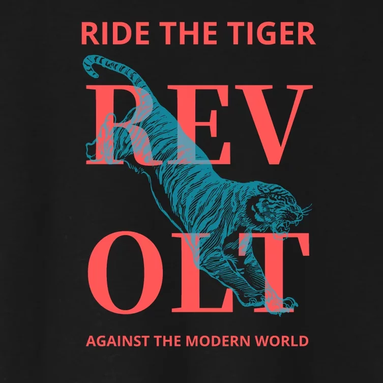 Revolt Against The Modern World Ride The Tiger Julius Evola Women's Crop Top Tee