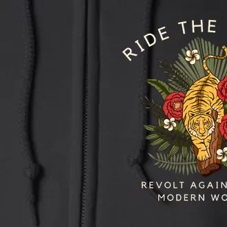 Revolt Against The Modern World Ride The Tiger Julius Evola Full Zip Hoodie