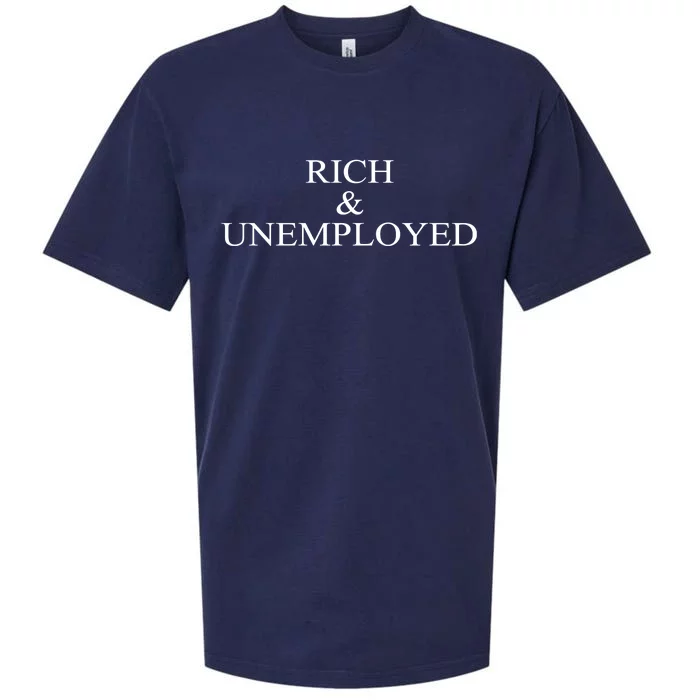 Rich And Unemployed Sueded Cloud Jersey T-Shirt