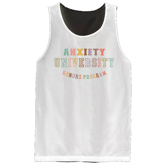 Retro Anxiety University Honors Program Mesh Reversible Basketball Jersey Tank