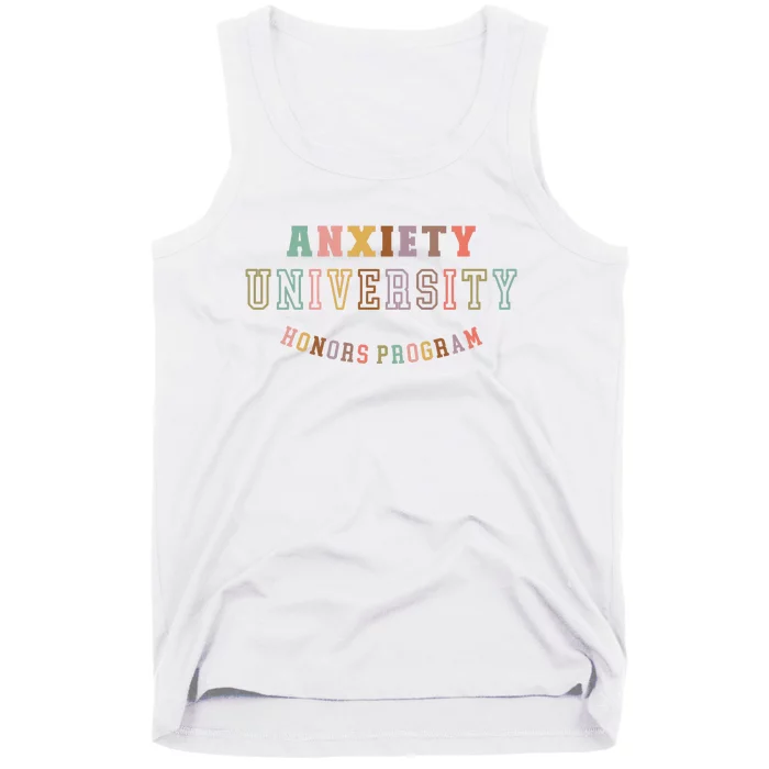 Retro Anxiety University Honors Program Tank Top