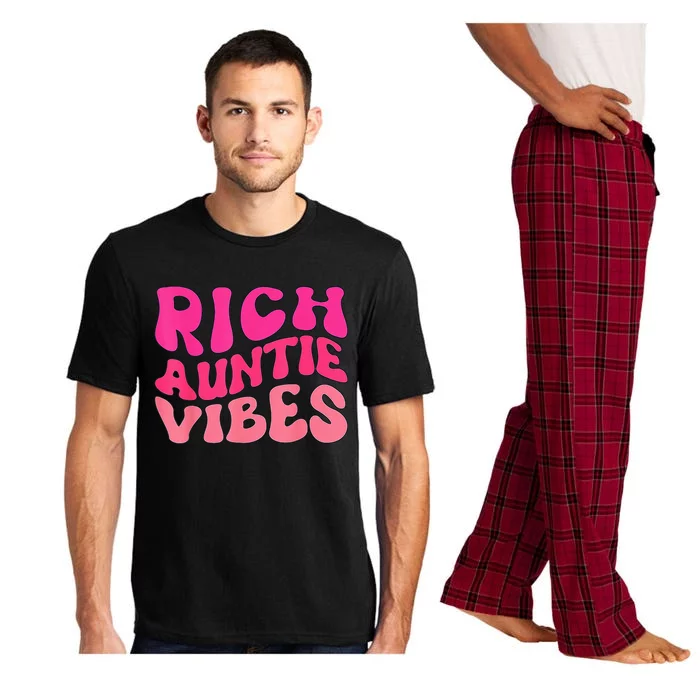 Rich Auntie Vibes Aunt Best Aunty Mother's Day Cute Pajama Set