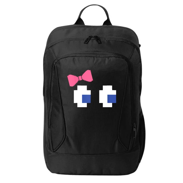 Retro Arcade Video Game Girl Ghost Halloween Ribbon City Backpack