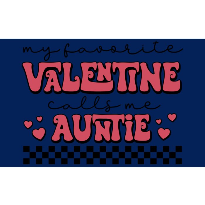 Retro Auntie Valentine's Day Bumper Sticker