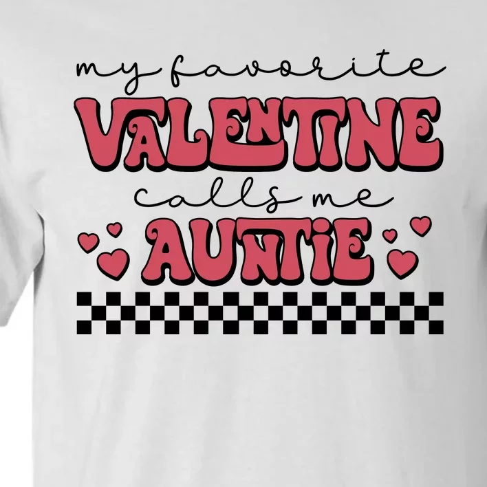 Retro Auntie Valentine's Day Tall T-Shirt