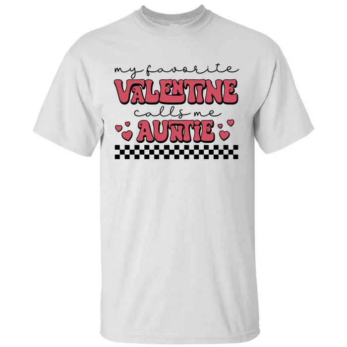 Retro Auntie Valentine's Day Tall T-Shirt