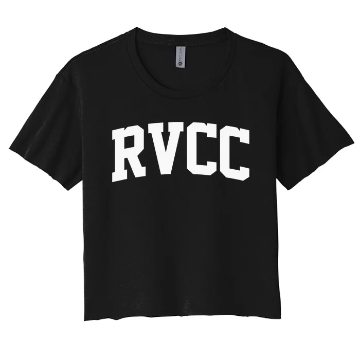 Rvcc Arch Vintage Retro College Women's Crop Top Tee