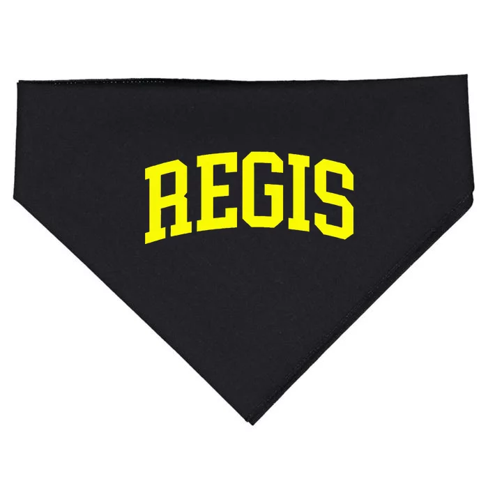 Regis Arch Vintage Retro College Athletic Sports USA-Made Doggie Bandana