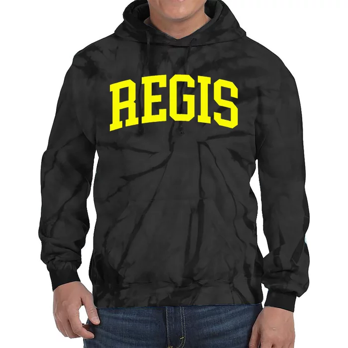 Regis Arch Vintage Retro College Athletic Sports Tie Dye Hoodie