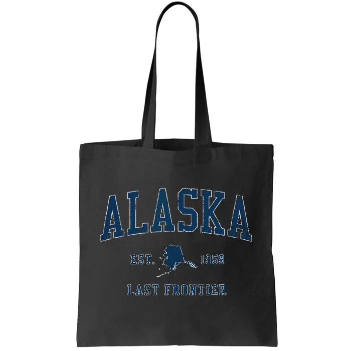 Retro Alaska Vintage Sports Design Tote Bag