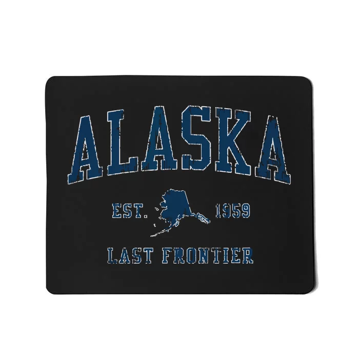 Retro Alaska Vintage Sports Design Mousepad