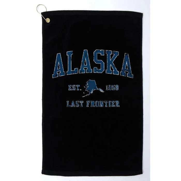 Retro Alaska Vintage Sports Design Platinum Collection Golf Towel