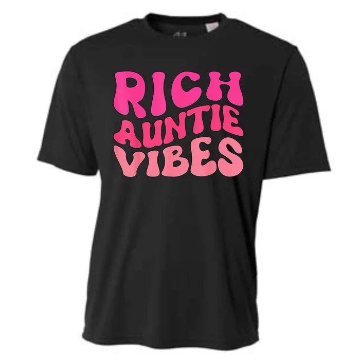 Rich Auntie Vibes Aunt Best Aunty  Mother's Day Cute Cooling Performance Crew T-Shirt