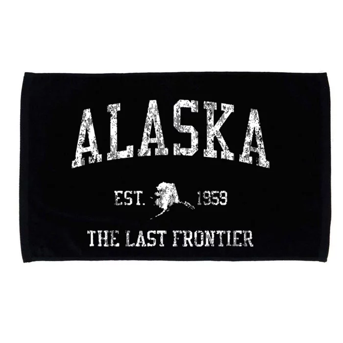 Retro Alaska Vintage Sports Microfiber Hand Towel