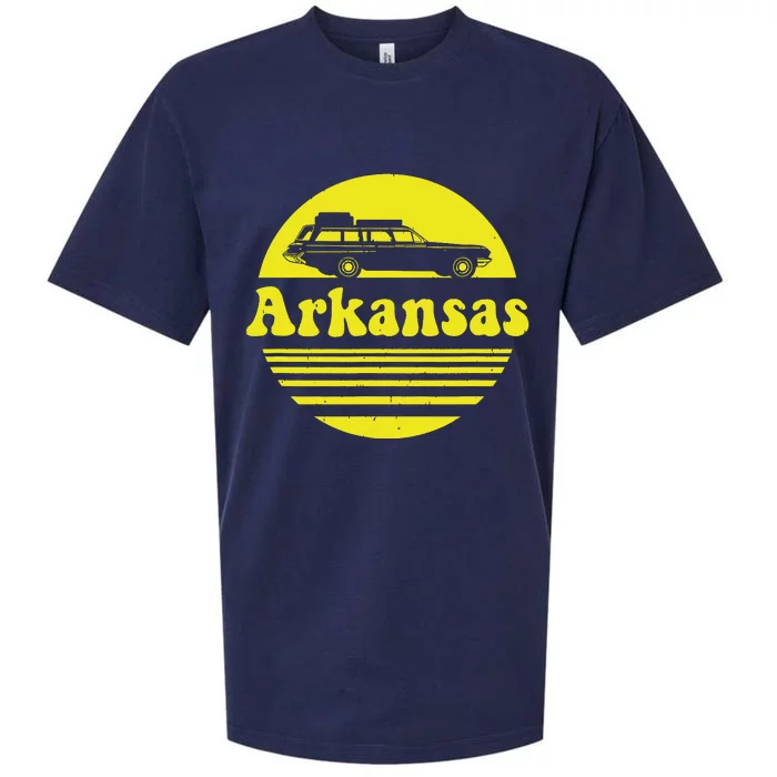 Retro Arkansas Vintage Vacation Sueded Cloud Jersey T-Shirt