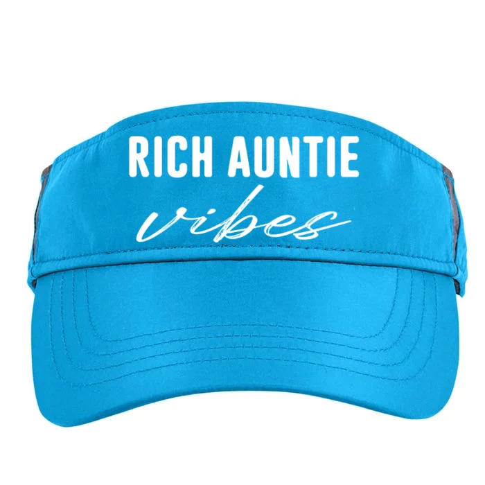 Rich Auntie Vibes Cool Best Aunty Humor Birthday Gift Adult Drive Performance Visor