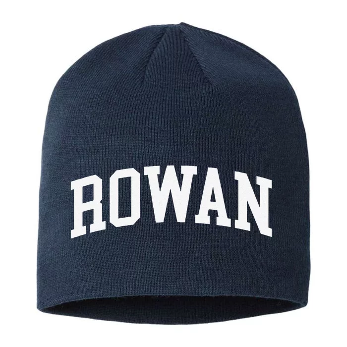 Rowan Arch Vintage Retro College Athletic Sports 8 1/2in Sustainable Knit Beanie