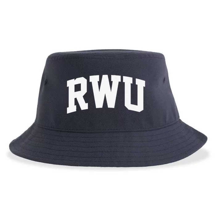 Rwu Arch Vintage Retro College Athletic Sports Sustainable Bucket Hat