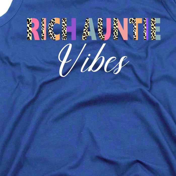 Rich Auntie Vibes Aunt Best Aunty Mothers Day Cute Gift Tank Top