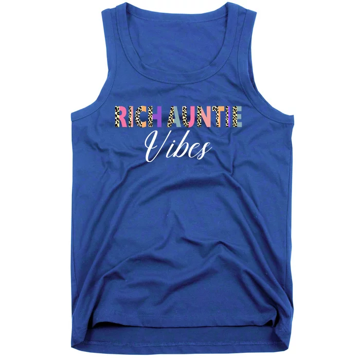 Rich Auntie Vibes Aunt Best Aunty Mothers Day Cute Gift Tank Top