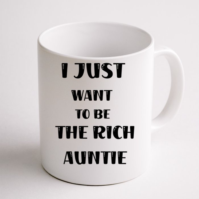 Rich Auntie Vibes Aunt Best Aunty Mothers Day Birthday Cool Gift Front & Back Coffee Mug