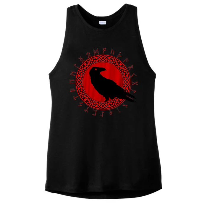 Raven Viking Cirlce Ladies Tri-Blend Wicking Tank