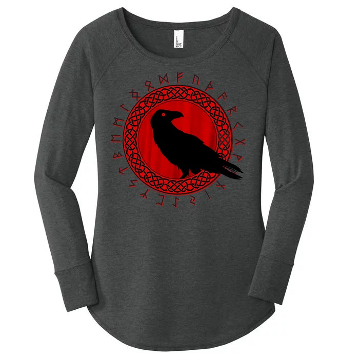 Raven Viking Cirlce Women's Perfect Tri Tunic Long Sleeve Shirt