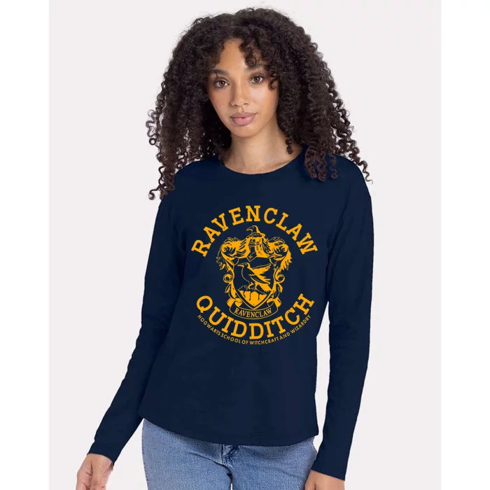 Ravenclaw Quidditch Crest Logo Womens Cotton Relaxed Long Sleeve T-Shirt