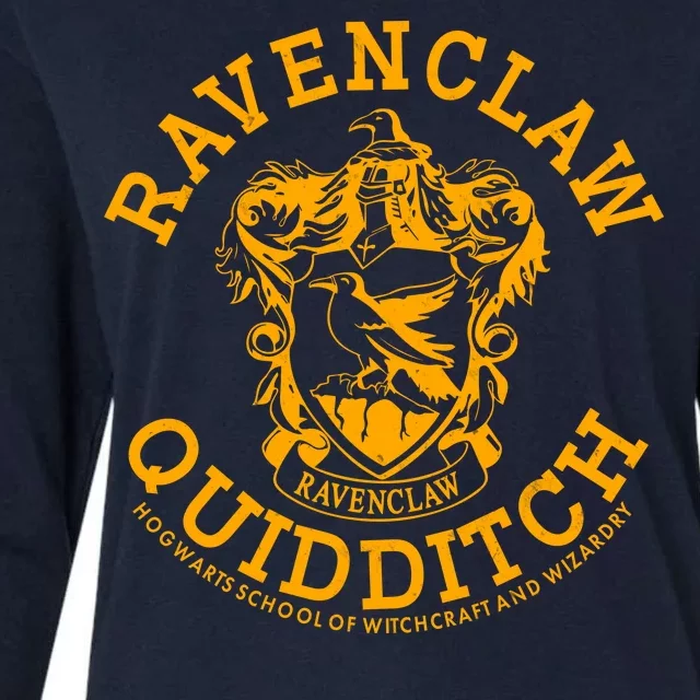 Ravenclaw Quidditch Crest Logo Womens Cotton Relaxed Long Sleeve T-Shirt