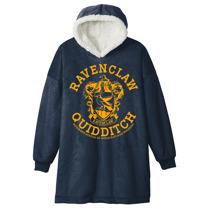 Ravenclaw Quidditch Crest Logo Hooded Wearable Blanket