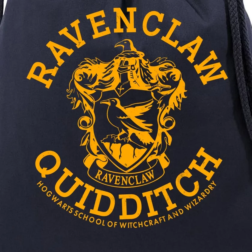 Ravenclaw Quidditch Crest Logo Drawstring Bag