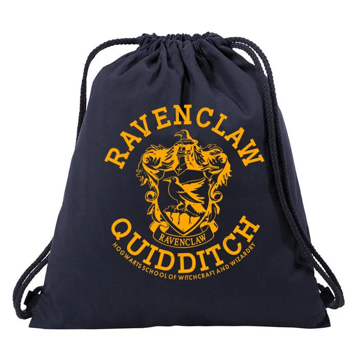 Ravenclaw Quidditch Crest Logo Drawstring Bag