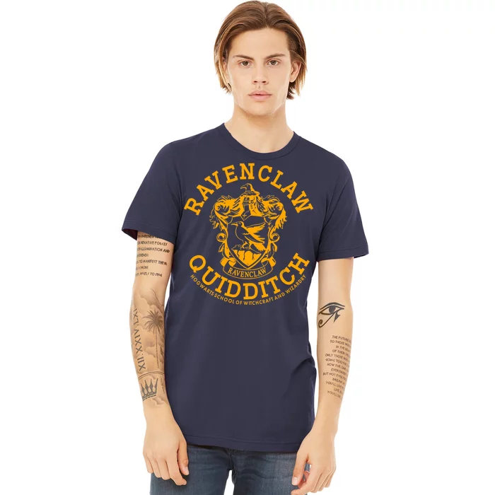 Harry Potter Ravenclaw House Crest Men's Navy Heather T-shirt-Small