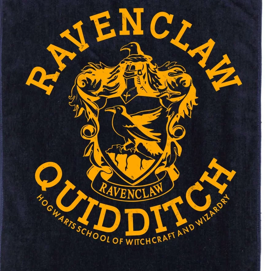 Ravenclaw Quidditch Crest Logo Platinum Collection Golf Towel