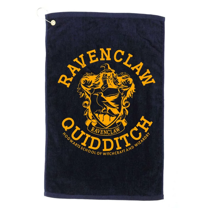 Ravenclaw Quidditch Crest Logo Platinum Collection Golf Towel