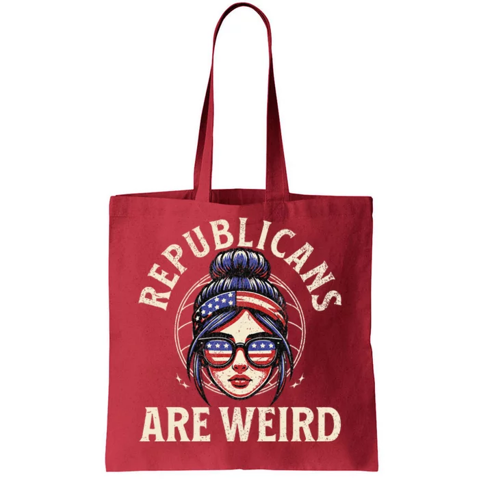 Republicans Are Weird Funny 2024 Political Election Tote Bag