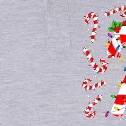 Red And White Candy Cane Santa Christmas Funny Xmas Lights Softstyle Adult Sport Polo