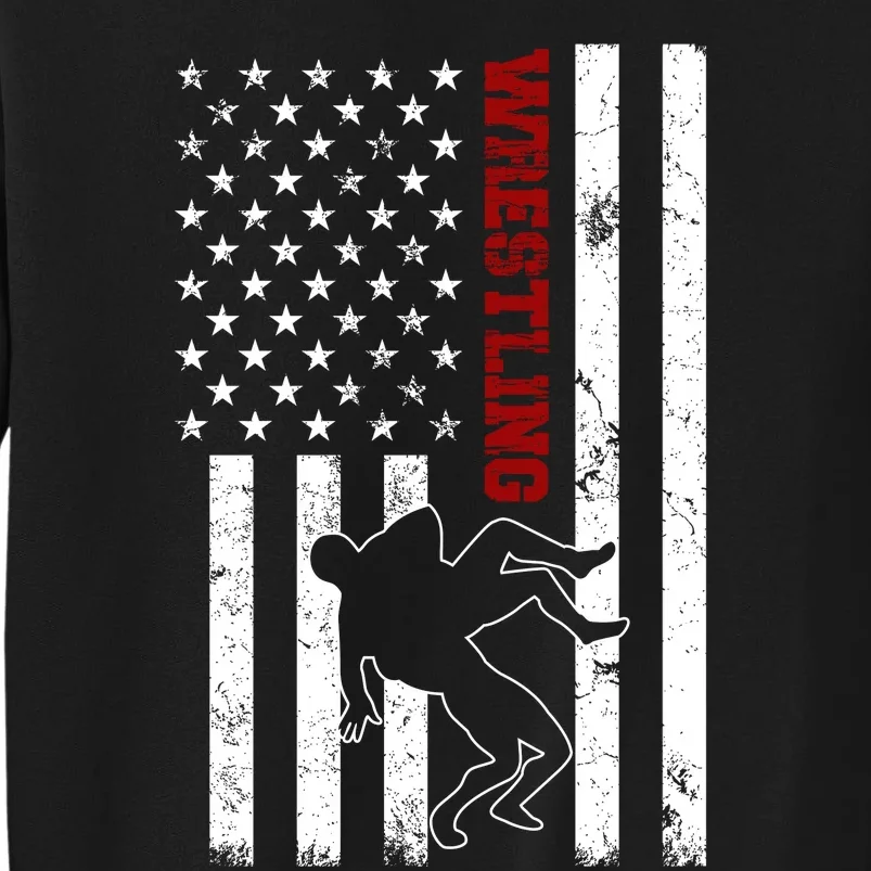 Retro American Wrestling Apparel US Flag Wrestling Sweatshirt