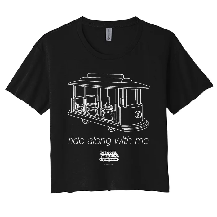 Ride Along With Daniel Tiger Women's Crop Top Tee