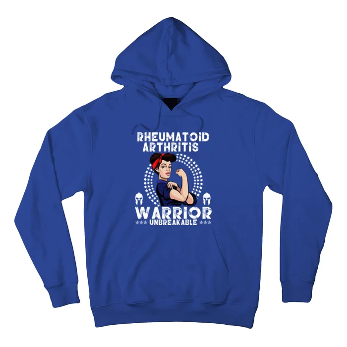 Rheumatoid Arthritis Warrior Awareness Unbreakable Gift Hoodie