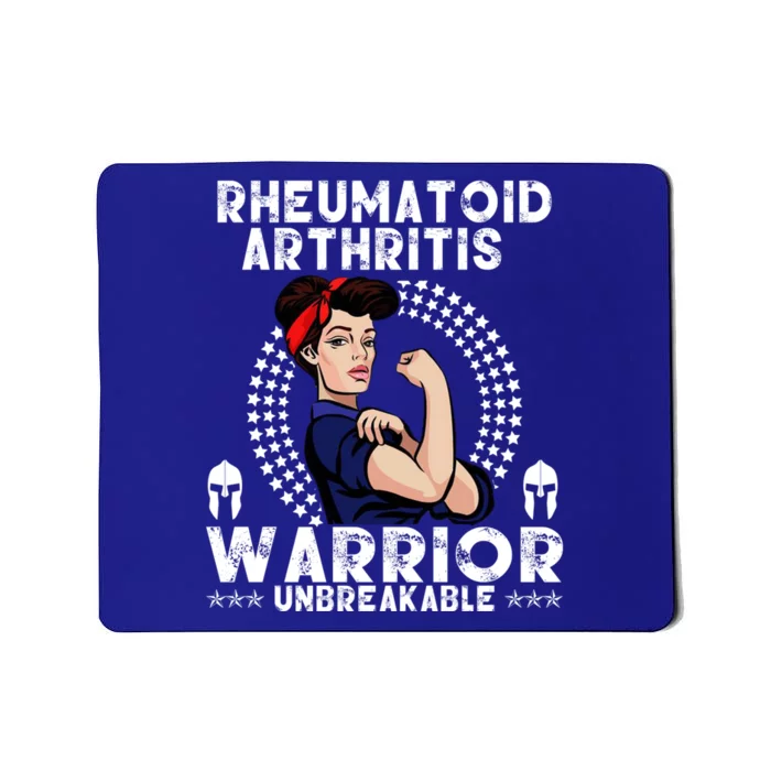 Rheumatoid Arthritis Warrior Awareness Unbreakable Gift Mousepad